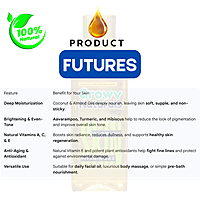 Growv Naturals Brightening Skin Glow Oil 100ml | Vitamin C and A | Chemical Free