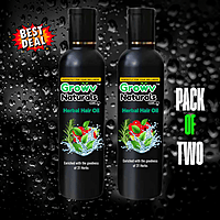 Growv Naturals Herbal Hair Oil 100ml | 100% Natural & Chemical-Free